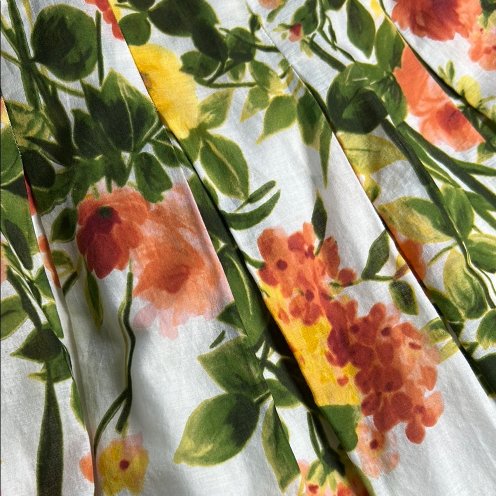 Tommy Hilfiger Floral Fit & Flare Jewel Neck Sleeveless A-Line Midi Dress Sz 2 - Picture 14 of 15